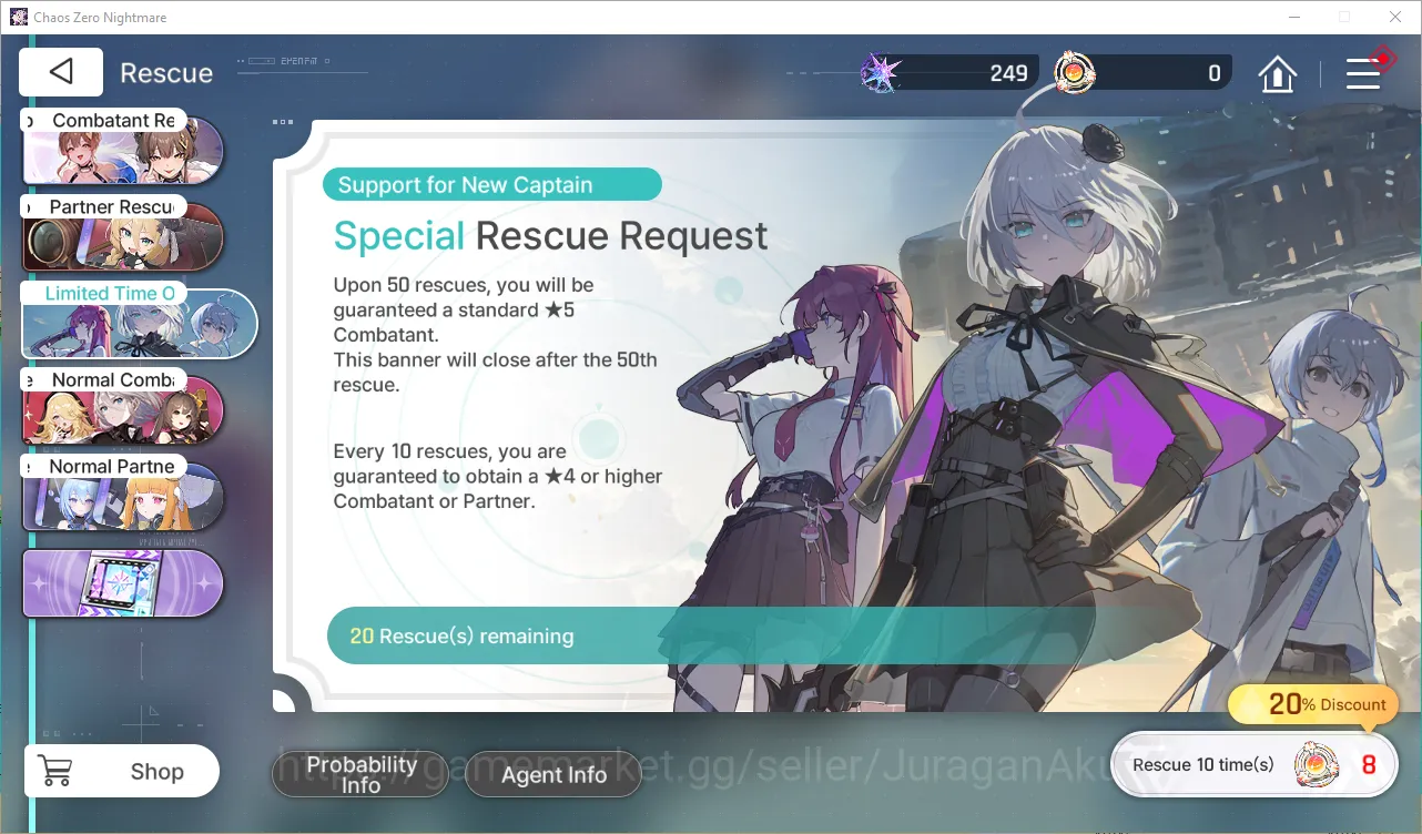 Chaos Zero Nightmare Accounts Global Lv33| 6 SSR (Yuki+Sign,MeiLinM1,RenoaM1,Orl image 3