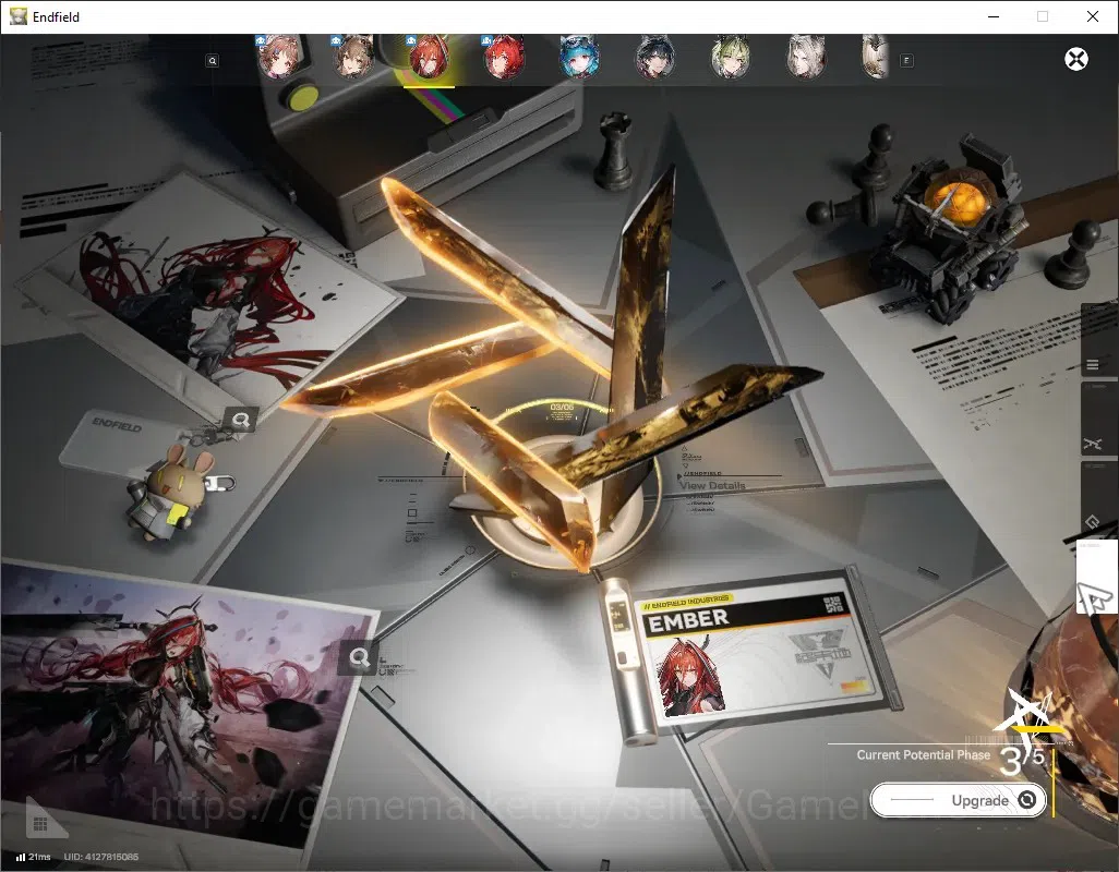 Arknights: Endfield Accounts ASIA|Lv 51|7 SSR(2 Limit)+14(*6 Weap)|(Laevatain,Gilberta)+Sign,Last 3
