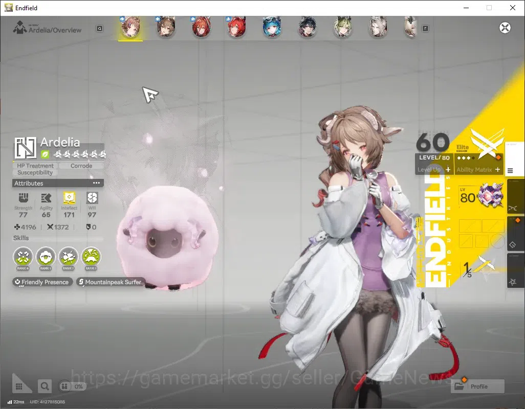 Arknights: Endfield Accounts ASIA|Lv 51|7 SSR(2 Limit)+14(*6 Weap)|(Laevatain,Gilberta)+Sign,Last 5
