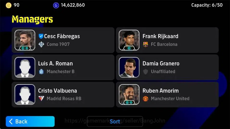 eFootball Accounts Legends & Iconic Players Mobile|PW 3187|Xavi Epic,Diego Forlan BigT'02,Marco Van Basten Epic,Ronaldinho 2