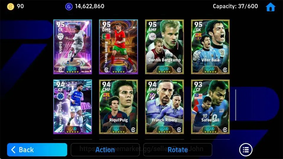 eFootball Accounts Legends & Iconic Players Mobile|PW 3187|Xavi Epic,Diego Forlan BigT'02,Marco Van Basten Epic,Ronaldinho 6