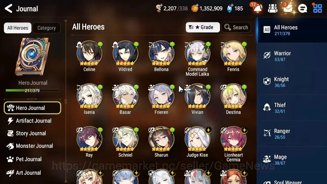 Epic Seven Accounts Korea|Verif|18 ML(NMLuna,RoLight,Zio,Harsetti,etc) image 10