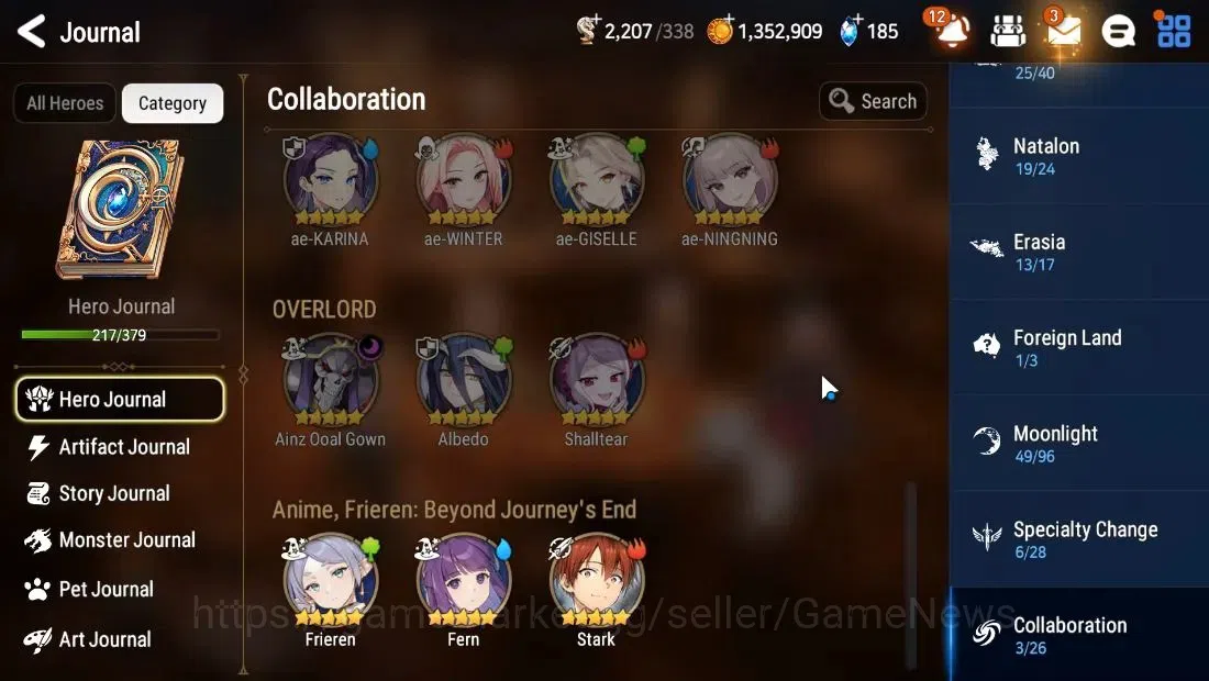 Epic Seven Accounts Korea|Verif|18 ML(NMLuna,RoLight,Zio,Harsetti,etc) image 4