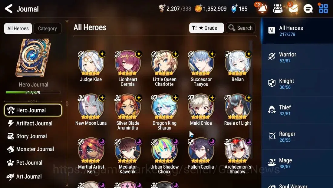 Epic Seven Accounts Korea|Verif|18 ML(NMLuna,RoLight,Zio,Harsetti,etc) image 5