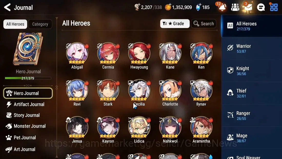 Epic Seven Accounts Korea|Verif|18 ML(NMLuna,RoLight,Zio,Harsetti,etc) image 7