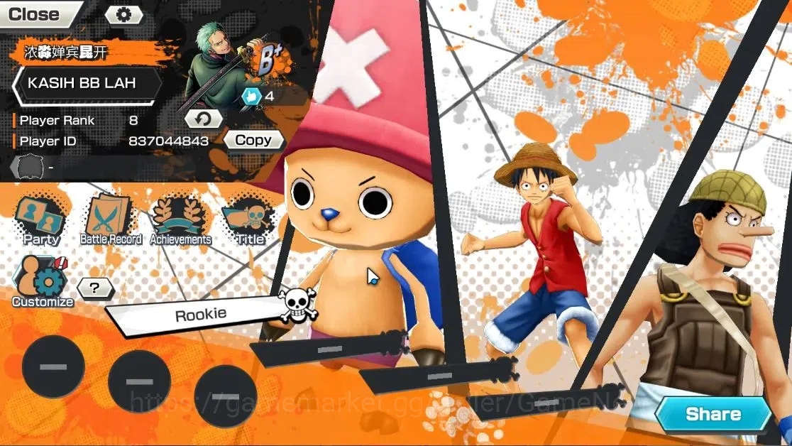 One Piece Bounty Rush Accounts High-End Global|4EX|TSCA Kaido,4Emperor Teach,Flame Emperor Sabo,BLackbeard Pirate Kuzan|Rank 2