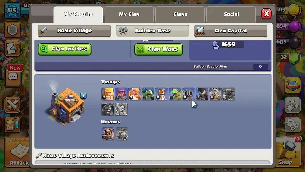 Clash of Clans Accounts High-End LV 115|TH 15-BH 7|HH 9|Limited Skin|BK 48,AQ 48,GW 25,MP 34,RC 24,DD 1|Painter Scenery|CN 8
