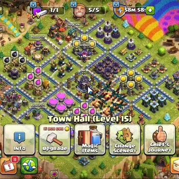 Clash of Clans High-End LV 115|TH 15-BH 7|HH 9|Limited Skin|BK 48,AQ 48,GW image 1
