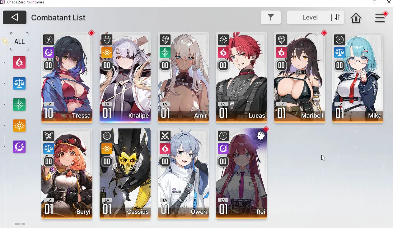 Chaos Zero Nightmare Accounts Global | Lv06 | Fresh Starter SSR Khalipe | Fresh image 1