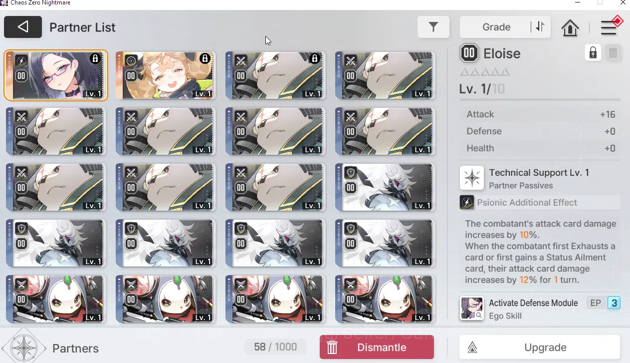 Chaos Zero Nightmare Accounts Global | Lv06 | Fresh Starter SSR Khalipe | Fresh image 3