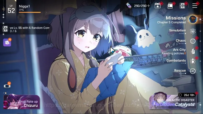 Chaos Zero Nightmare Accounts Asia Lv52|11 SSR(VeroM3,MeiLin,YukiM2,KhalipeM1,MagnaM1,KayronM1,Hugo,Chizuru,Haru,Rin,Orlea 2