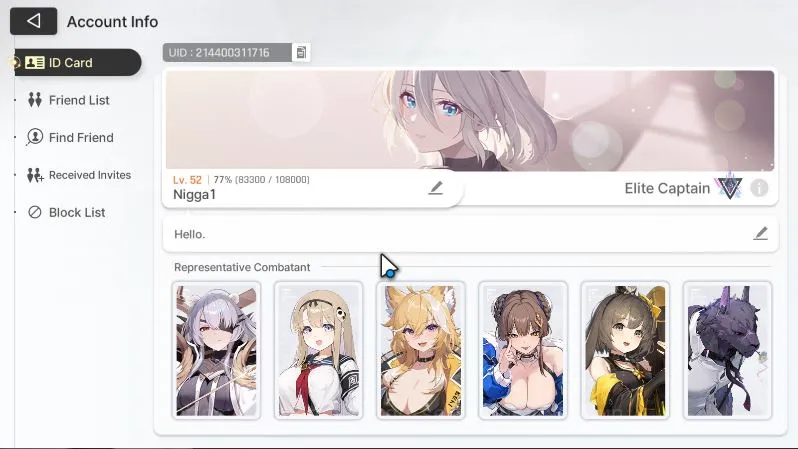 Chaos Zero Nightmare Accounts Asia Lv52|11 SSR(VeroM3,MeiLin,YukiM2,KhalipeM1,MagnaM1,KayronM1,Hugo,Chizuru,Haru,Rin,Orlea 3