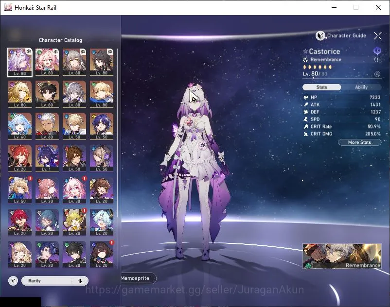 Honkai Star Rail Accounts Mid Game ASIA|TL 65| 9 Limited | Saber+Sign, Castorice, Hyacine, Aglaea, Cerydra Etc | MC Female 5