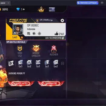 Free Fire Accounts Indonesia | 3 M1887 (Incendium Burst,Mamba Gnaw,Peluru Suci)| JJK Bundle| Bunny Mastermind Backpack