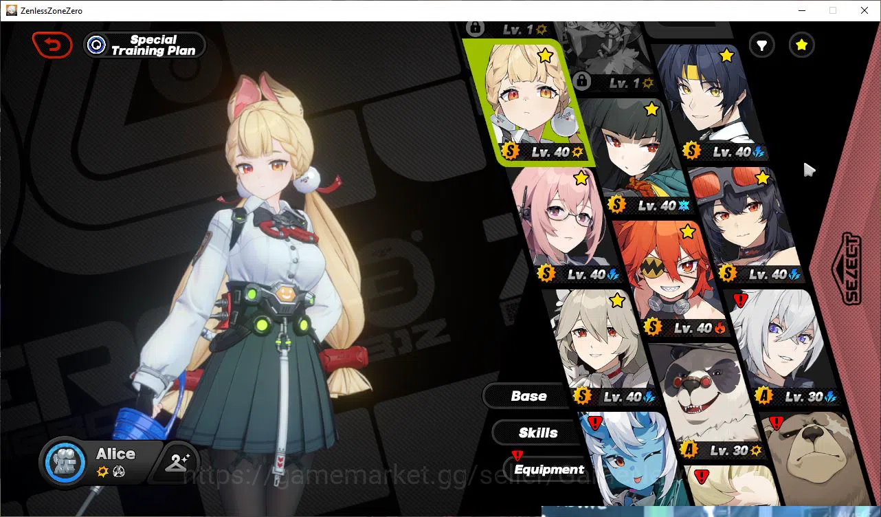 Zenless Zone Zero Accounts Mid-Game Asia IK 45| S2 CH2 |4 Limit [Alice,Miyabi,Harumasa,Yanagi+Sign] + 3 Std |4 S BG|MC 3