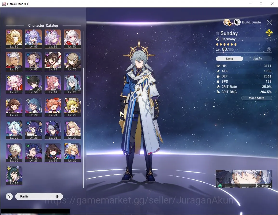 Honkai Star Rail Accounts Mid Game Asia|TL67|7 Limited[Castorice E1+Sign,Sunday+Sign,The 3