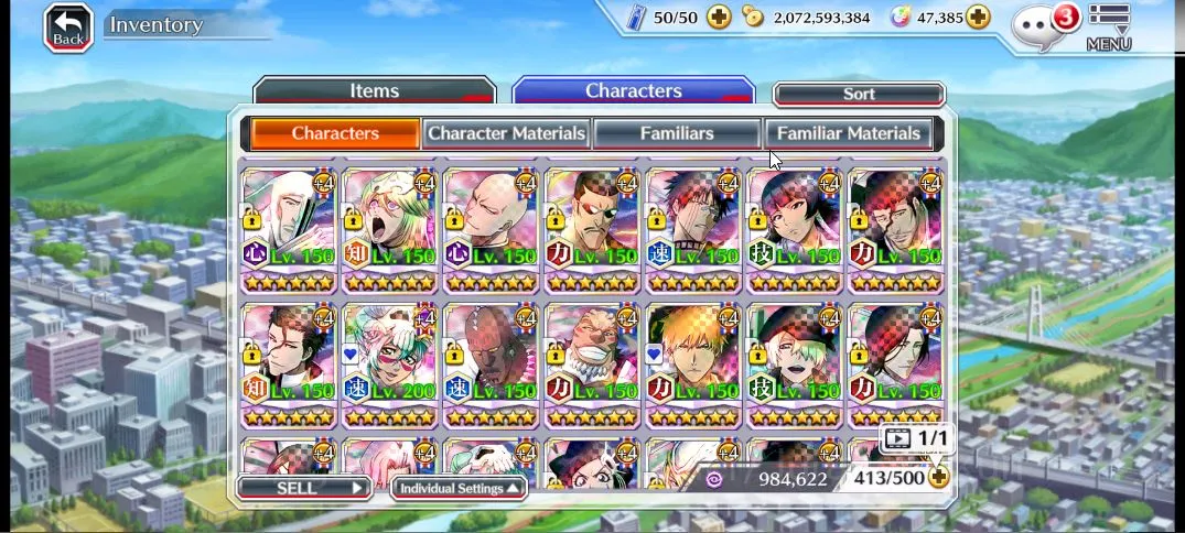 Bleach: Brave Souls Accounts Mid-Tier FLASH! [GLOBAL]|47K Orb|Ichigo 10th,Ichigo 9th,Nelliel 10th Art,V2 2