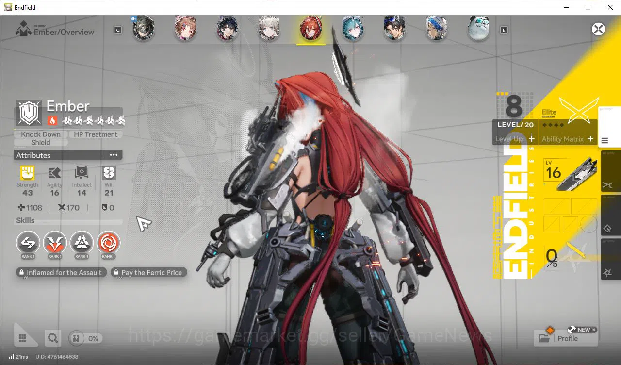 Arknights: Endfield Accounts ASIA|Lv32|SSR5(2Limit)+6(*6WP)|Tangtang,Gilberta,( image 12