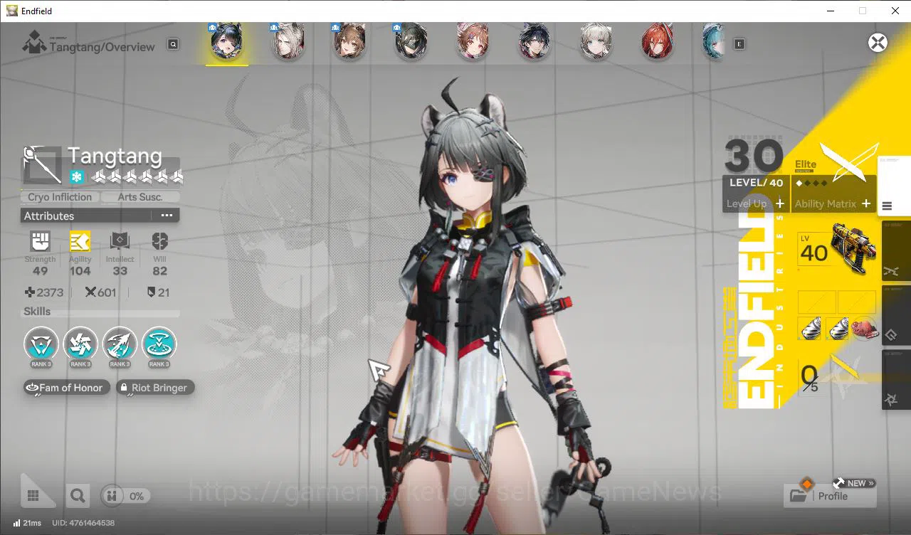 Arknights: Endfield Accounts ASIA|Lv32|SSR5(2Limit)+6(*6WP)|Tangtang,Gilberta,( image 16