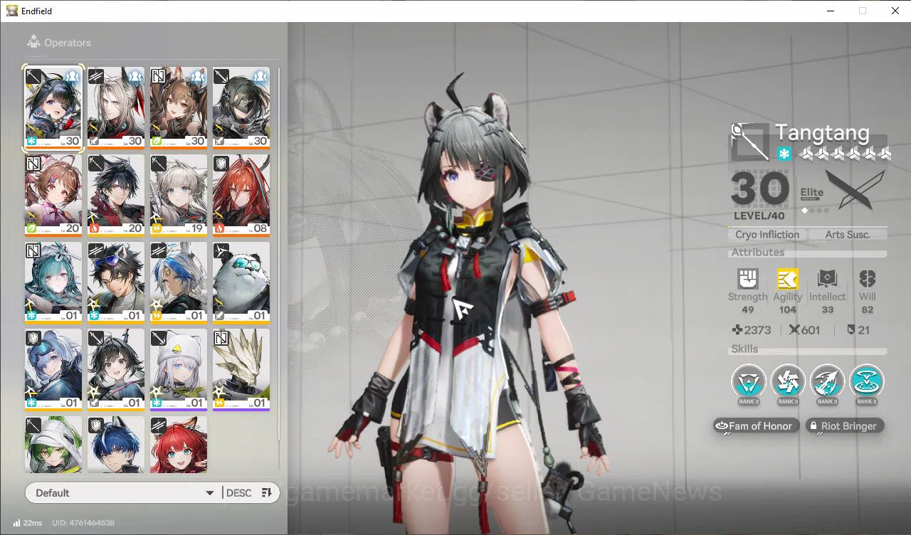 Arknights: Endfield Accounts ASIA|Lv32|SSR5(2Limit)+6(*6WP)|Tangtang,Gilberta,( image 17