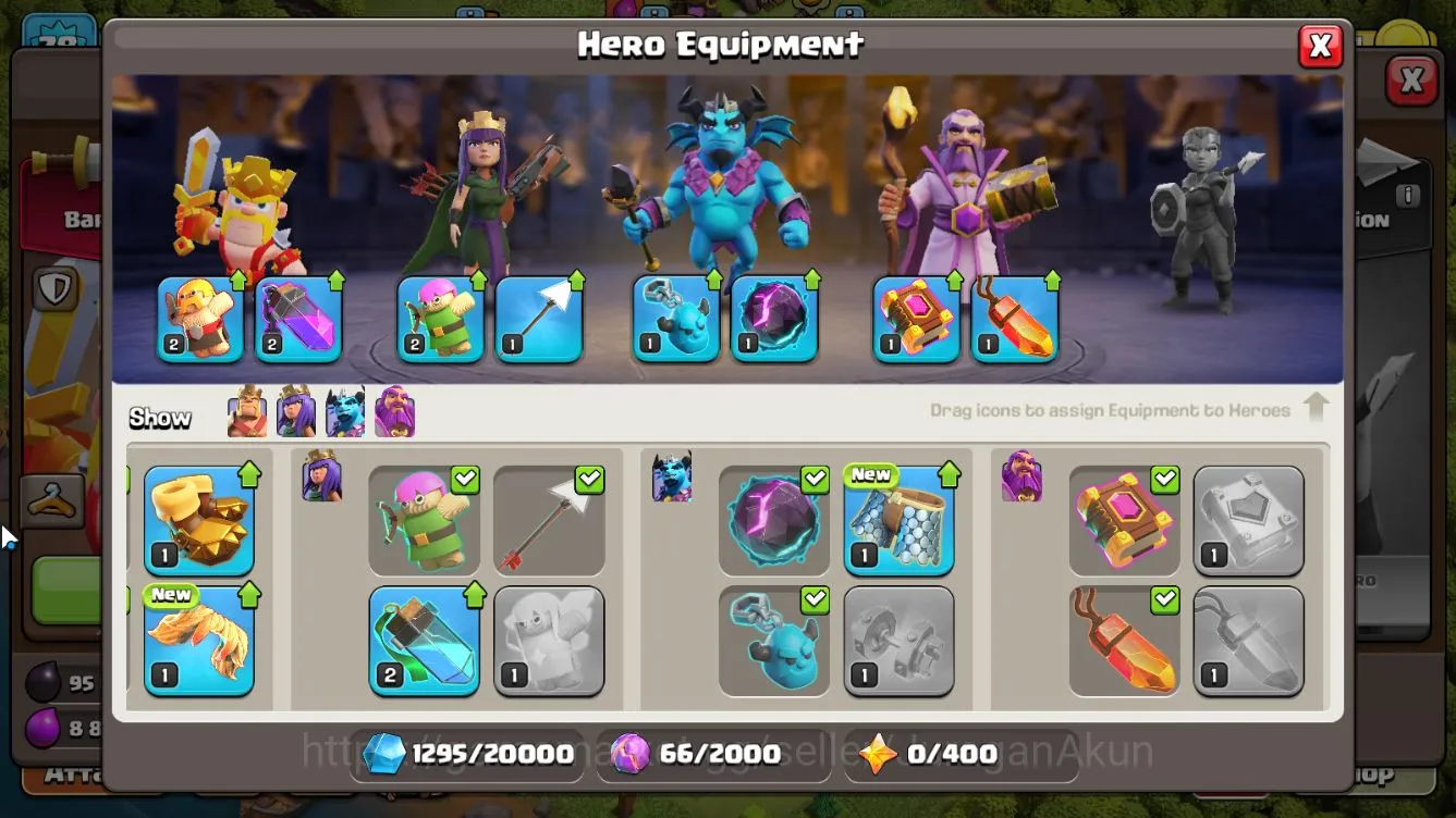 Clash of Clans Accounts Mid-Tier TH11-BH5 Lvl 78 |Thropy 1015| HH5 |BK31-AQ24-GW13-MP20-RC0|Free CN ON|Protect Off|Take 3