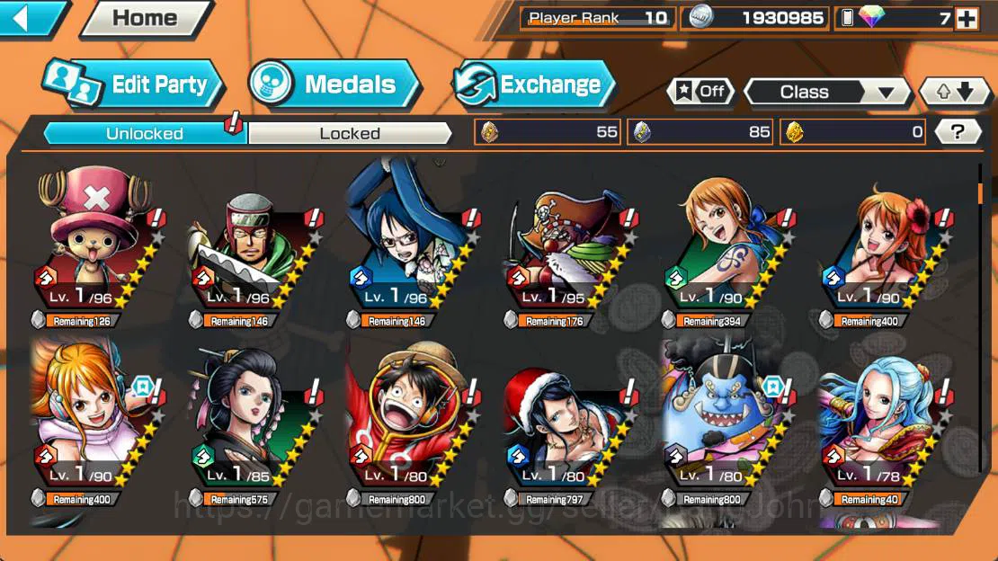 One Piece Bounty Rush Accounts GLOBAL| EX 2, monster Onigashima kaido, become kin image 5