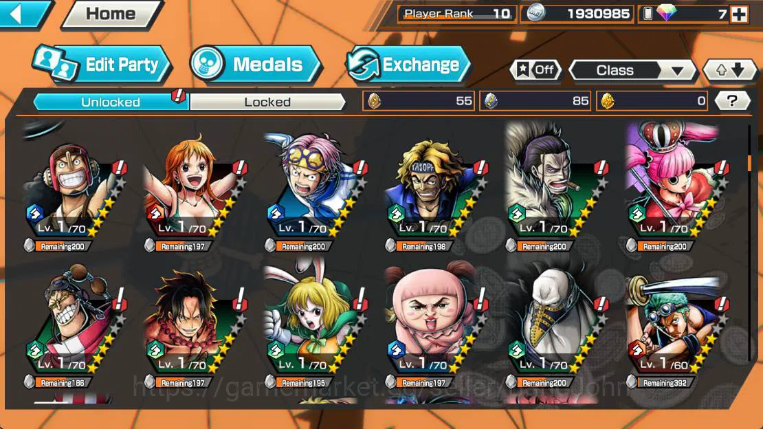 One Piece Bounty Rush Accounts GLOBAL| EX 2, monster Onigashima kaido, become kin image 6