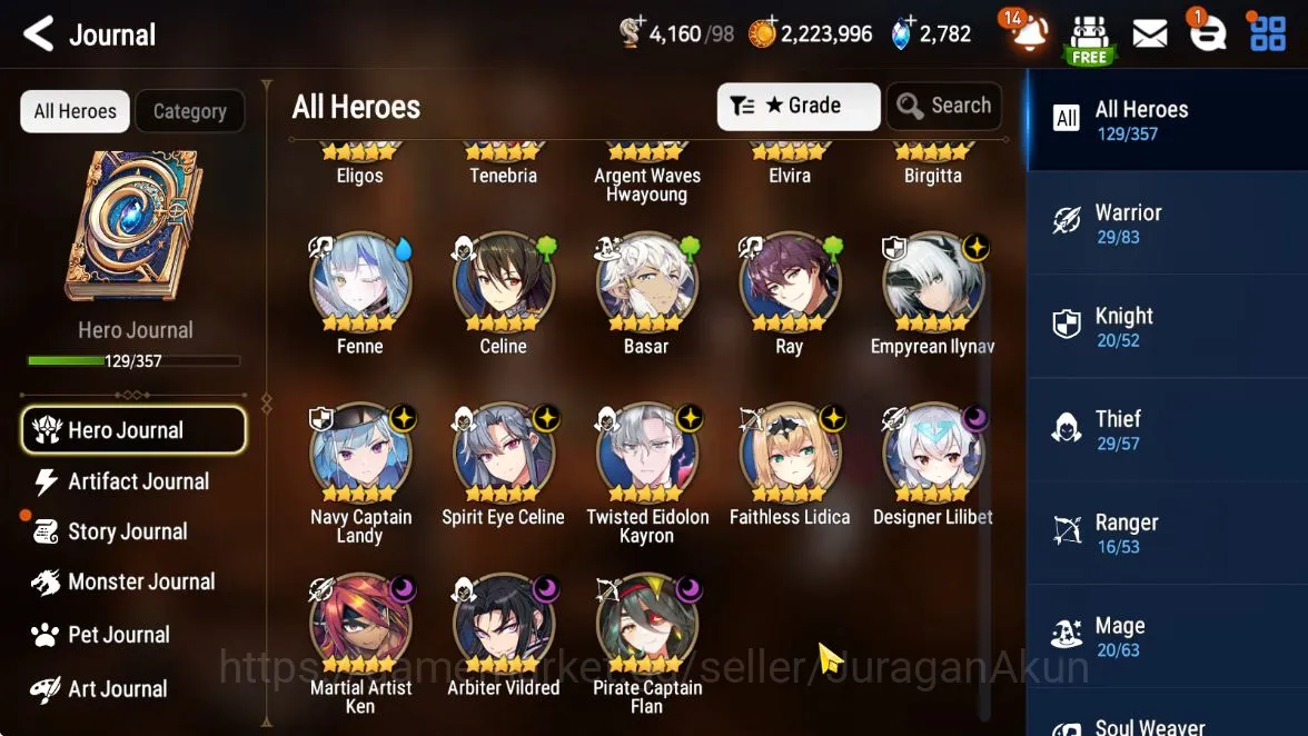 Epic Seven Accounts Starter Asia Unverif|Best Starter|EP3|FreshMLT|9ML [SE 3