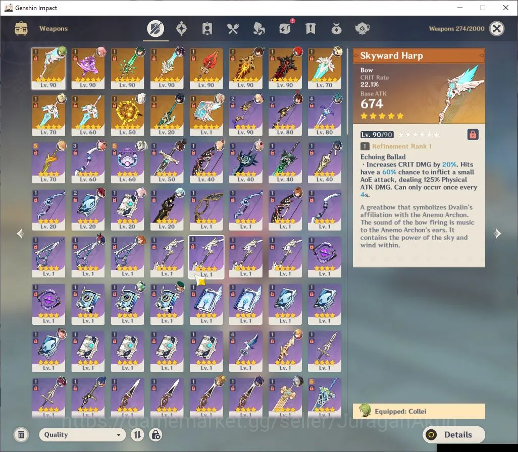 Genshin Impact Accounts ASIA|AR56|8 Limited+13 [5 Star Weapon]|(Kinich,Xia image 5
