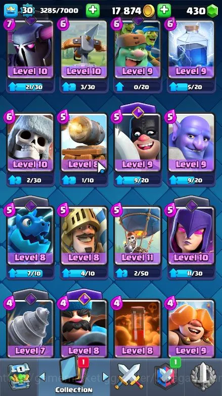 Clash Royale Accounts Lvl 30|Trophy 5839|KTL 11|Limited Skin|Card 106|1  image 2