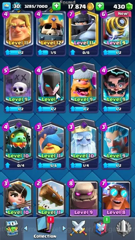 Clash Royale Accounts Lvl 30|Trophy 5839|KTL 11|Limited Skin|Card 106|1  image 4