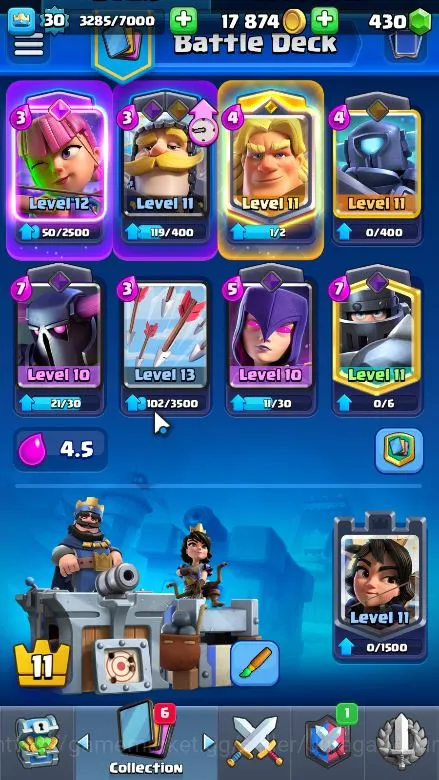 Clash Royale Accounts Lvl 30|Trophy 5839|KTL 11|Limited Skin|Card 106|1  image 5
