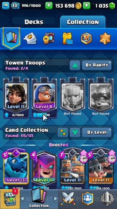Clash Royale Accounts Starter Lvl 33|Trophy 7078|Limited Skin|KTL 11|Card 115|4 EVO 5 Champ 17 Legend,32 Epic,29 Rare,29 4
