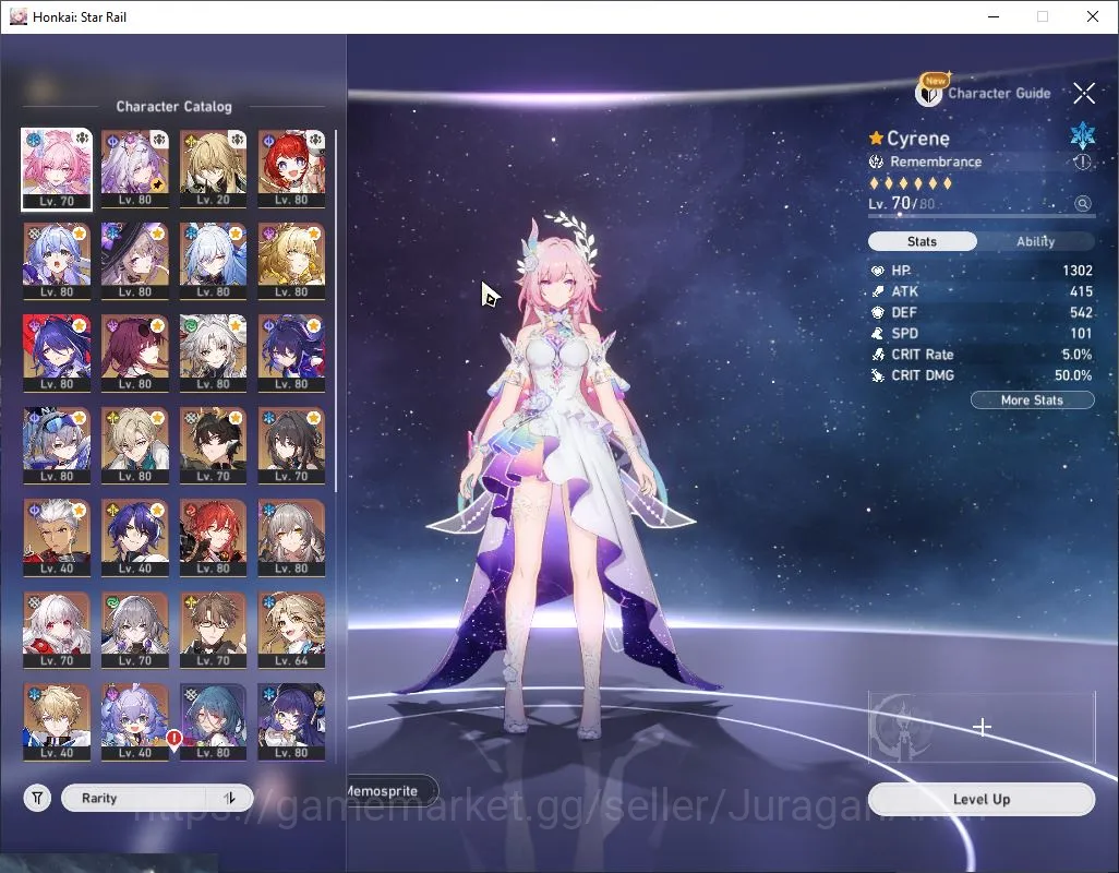 Honkai Star Rail Accounts End Game ASIA|TL 70|17 Limited |Acheron+Sign,Aglaea+Sign,Robin+Sign,Cyrene,Castorice,Etc|MC 2