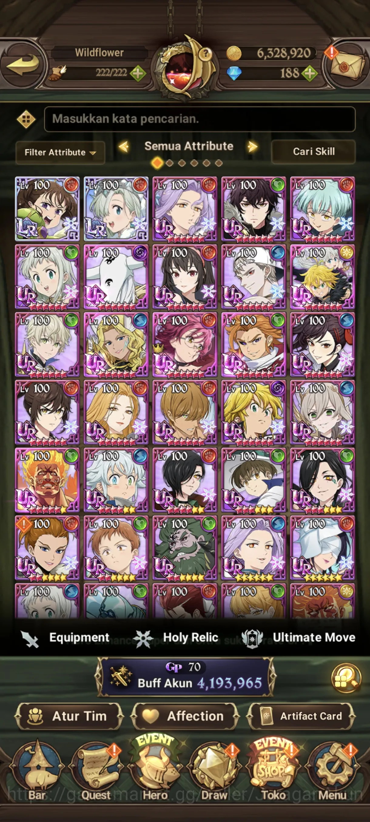 Asia |4.1M CC| 2LR + 6UR + Full Collab TOG + OVL (Diane2/6,Elizabeth,Mael6/6,EliMeli,Thor2/6 & etc) |Unlinked|CheckSS(SDS1364) The Seven Deadly Sins: Grand Cross Endgame Asia |4.1M CC| 2LR + 6UR + Full Collab TOG + OVL ( image 1