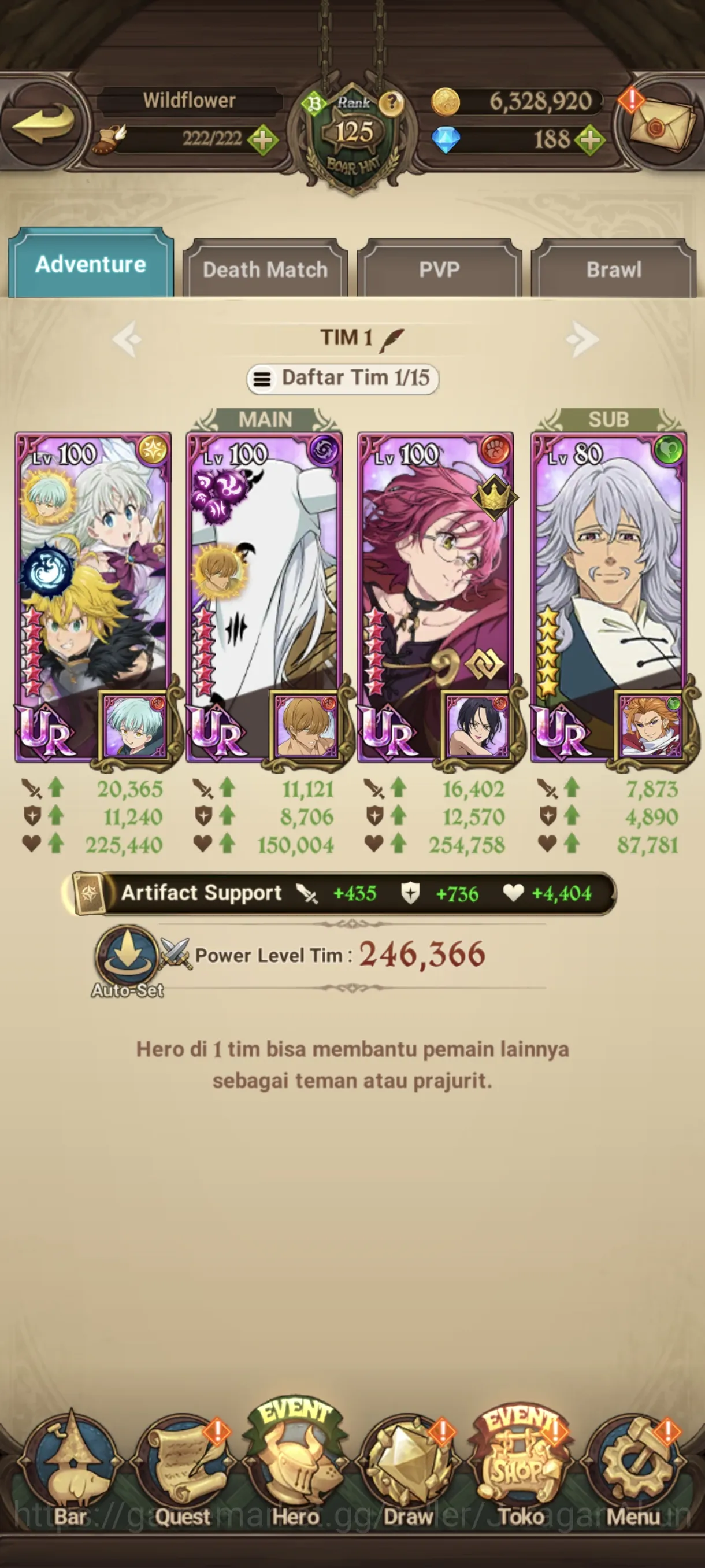 The Seven Deadly Sins: Grand Cross Accounts Endgame Asia |4.1M CC| 2LR + 6UR + Full Collab TOG + OVL 5
