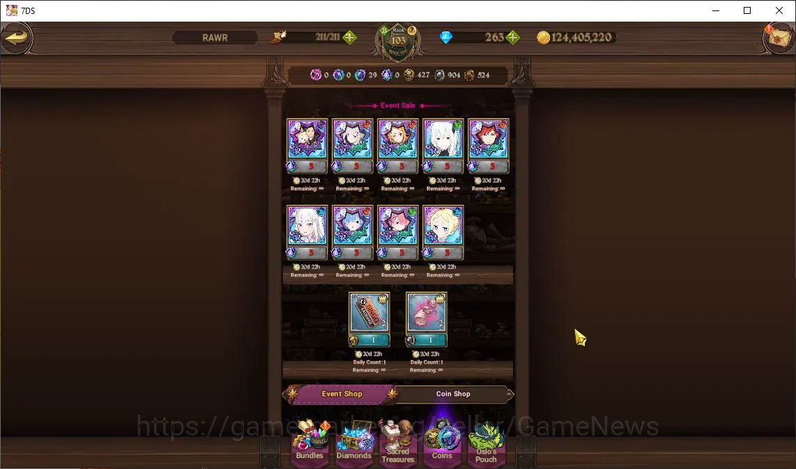 The Seven Deadly Sins: Grand Cross Accounts Asia|5M CC|263 Dm+46 LS|4 LR+8 UR+Many Collab|Roxy image 10