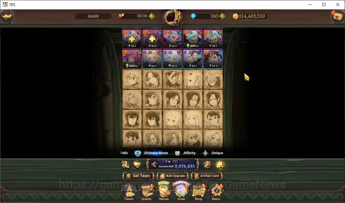 The Seven Deadly Sins: Grand Cross Accounts Asia|5M CC|263 Dm+46 LS|4 LR+8 UR+Many Collab|Roxy image 13