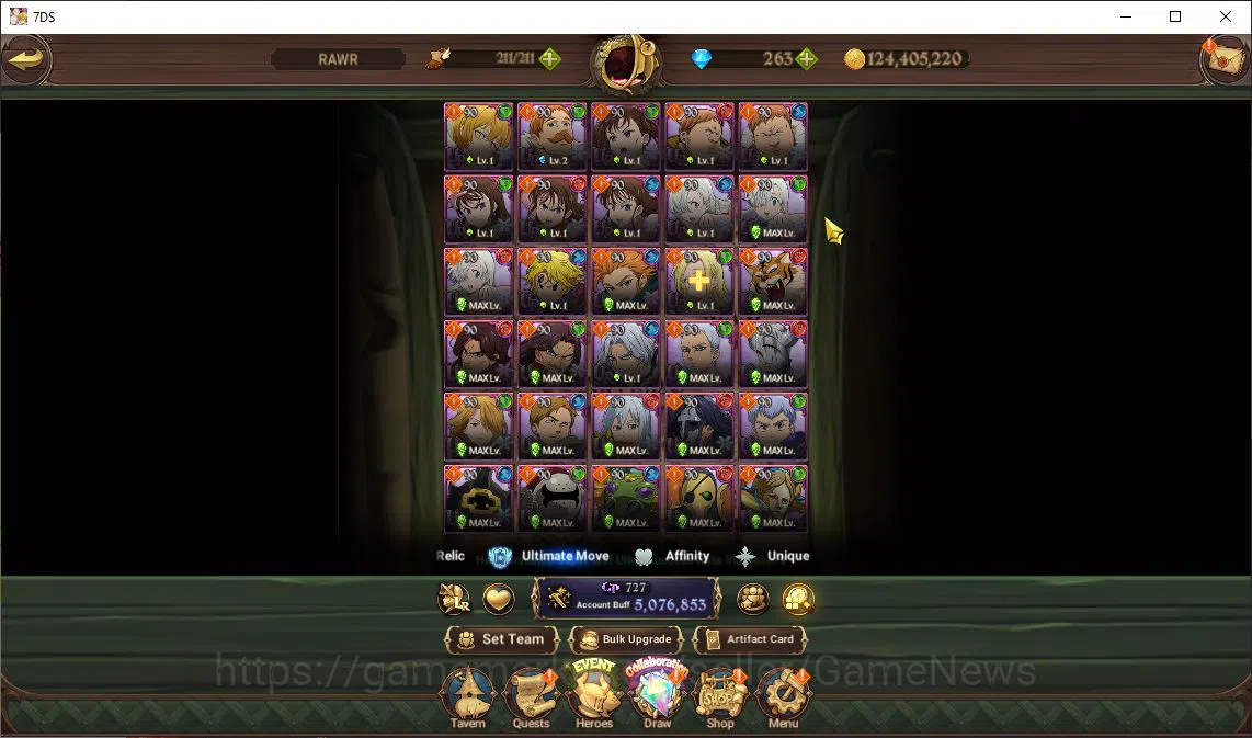 The Seven Deadly Sins: Grand Cross Accounts Asia|5M CC|263 Dm+46 LS|4 LR+8 UR+Many Collab|Roxy image 15