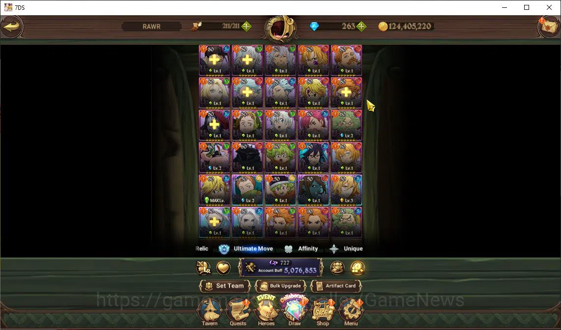 The Seven Deadly Sins: Grand Cross Accounts Asia|5M CC|263 Dm+46 LS|4 LR+8 UR+Many Collab|Roxy image 17
