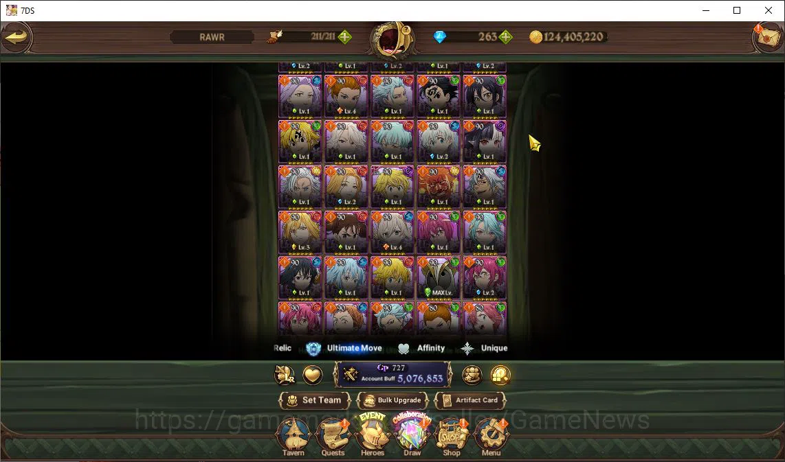The Seven Deadly Sins: Grand Cross Accounts Asia|5M CC|263 Dm+46 LS|4 LR+8 UR+Many Collab|Roxy image 18