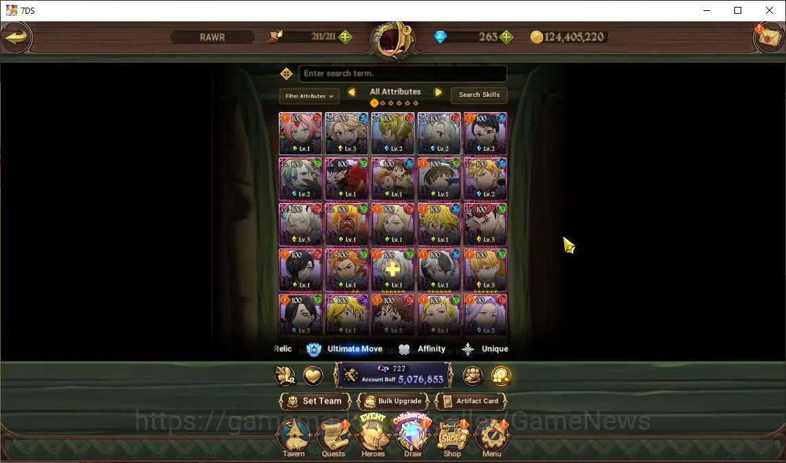 The Seven Deadly Sins: Grand Cross Accounts Asia|5M CC|263 Dm+46 LS|4 LR+8 UR+Many Collab|Roxy image 19