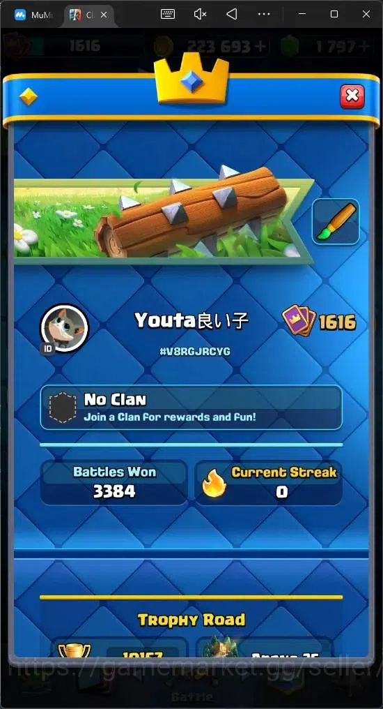 Clash Royale Accounts Mobile |KTL 16|Trophy 10157|Card 121|6 Max|8 Champ image 19