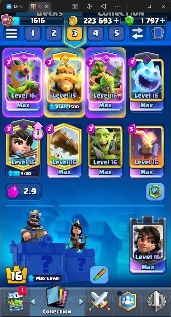 Clash Royale Accounts Mobile |KTL 16|Trophy 10157|Card 121|6 Max|8 Champ image 3