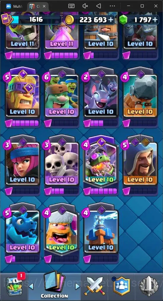 Clash Royale Accounts Mobile |KTL 16|Trophy 10157|Card 121|6 Max|8 Champ image 8
