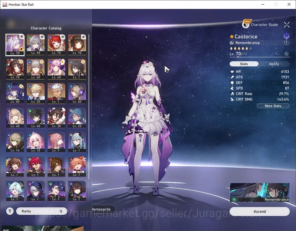 Honkai Star Rail Accounts ASIA|TL 60| 6 Limited [Lingsha,Fugue]+Sign,Tribie  image 2