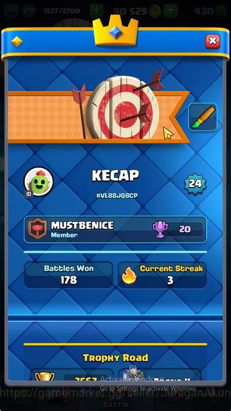 Clash Royale Accounts Lvl 24 | Trophy 3567 | KTL 9 | Card 68 | 2 EVO, 2 image 2