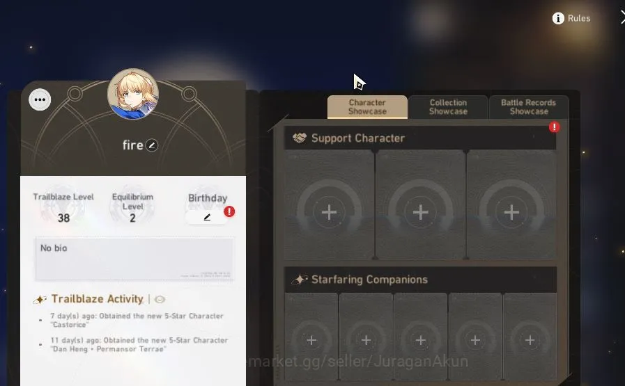 Honkai Star Rail Accounts Asia |TL 38|4 limited|Saber,Dante,Castorice,Archer image 1