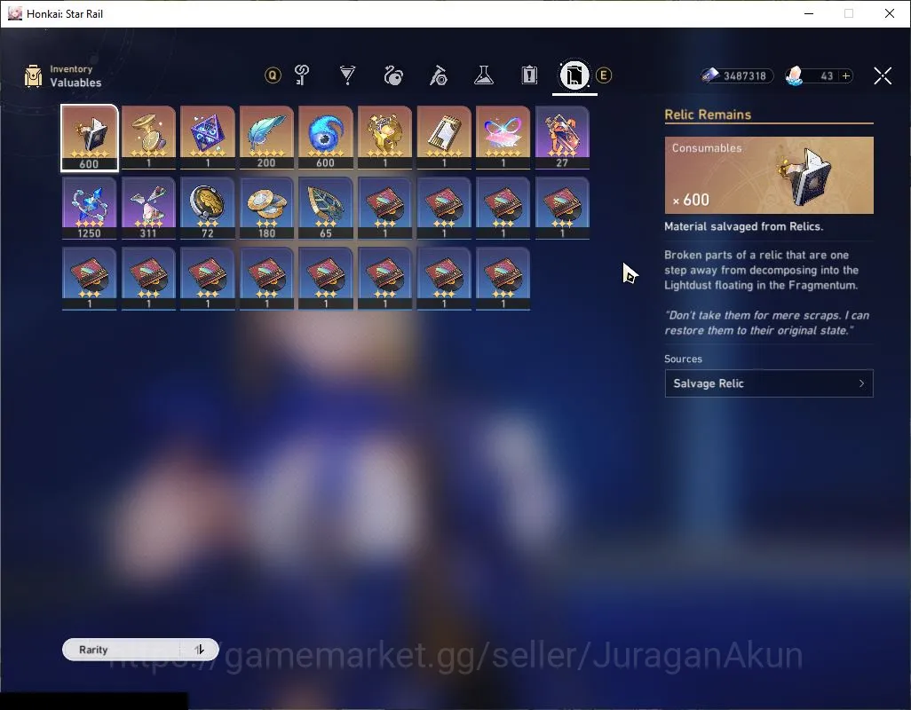 Honkai Star Rail Accounts Asia |TL 38|4 limited|Saber,Dante,Castorice,Archer image 3