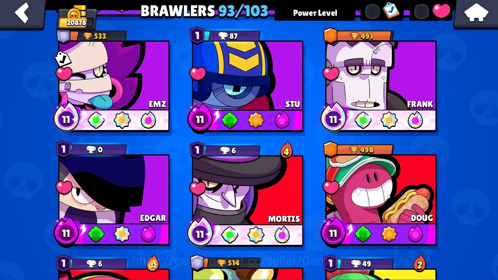 Brawl Stars Accounts 20878 Trophy|93 Brawlers 21 Max|UL(KAZE,SIRIUS)|Le image 10